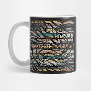 Tribal African Zebra Stripes Pattern Mug